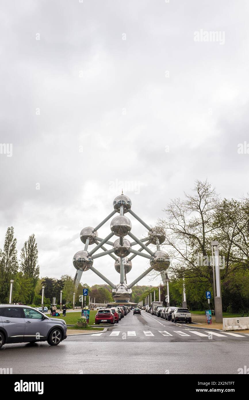 L'Atomium di Bruxelles Foto Stock