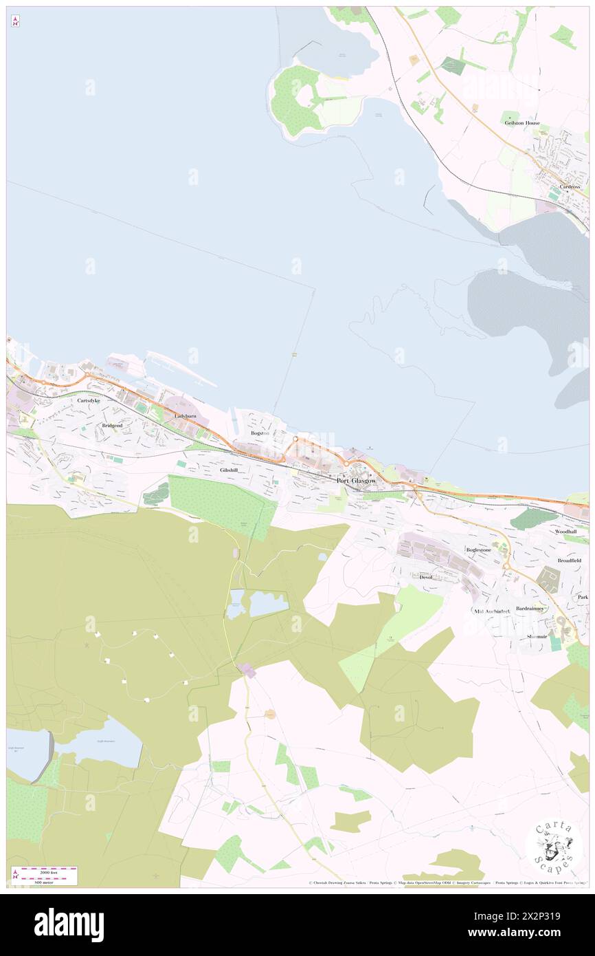 East Yard Shipyard, Port Glasgow, Inverclyde, GB, Regno Unito, Scozia, N 55 56' 15'', S 4 42' 0'', mappa, Cartascapes Map pubblicata nel 2024. Esplora Cartascapes, una mappa che rivela i diversi paesaggi, culture ed ecosistemi della Terra. Viaggia attraverso il tempo e lo spazio, scoprendo l'interconnessione del passato, del presente e del futuro del nostro pianeta. Foto Stock