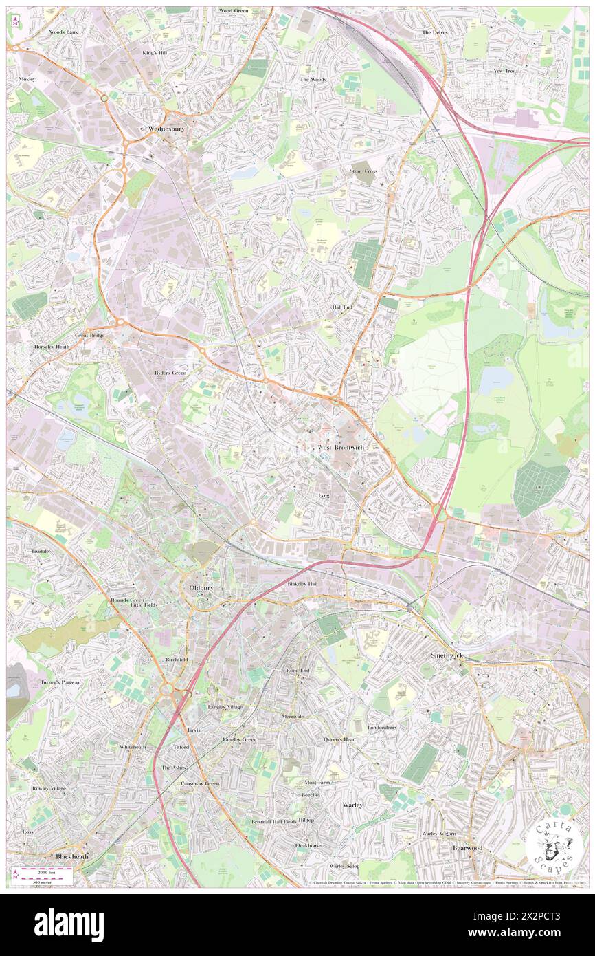 Lodge Road-West Bromwich Town Hall, Sandwell, GB, Regno Unito, Inghilterra, N 52 31' 7'', S 1 59' 59'', MAP, Cartascapes Map pubblicata nel 2024. Esplora Cartascapes, una mappa che rivela i diversi paesaggi, culture ed ecosistemi della Terra. Viaggia attraverso il tempo e lo spazio, scoprendo l'interconnessione del passato, del presente e del futuro del nostro pianeta. Foto Stock