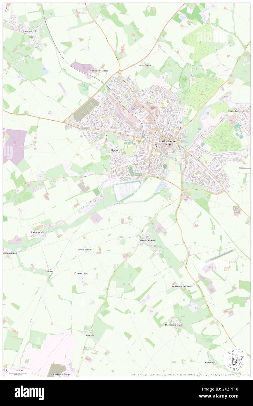 Stratford Racecourse, Warwickshire, GB, Regno Unito, Inghilterra, N 52 10' 51'', S 1 43' 22'', MAP, Cartascapes Map pubblicata nel 2024. Esplora Cartascapes, una mappa che rivela i diversi paesaggi, culture ed ecosistemi della Terra. Viaggia attraverso il tempo e lo spazio, scoprendo l'interconnessione del passato, del presente e del futuro del nostro pianeta. Foto Stock