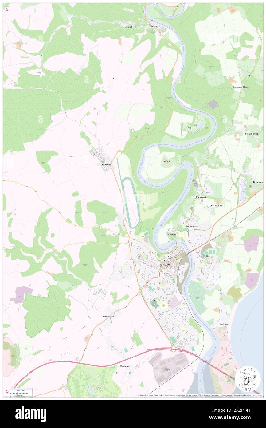 Chepstow Racecourse, Monmouthshire, GB, Regno Unito, Galles, N 51 39' 23'', S 2 41' 18'', MAP, Cartascapes Map pubblicata nel 2024. Esplora Cartascapes, una mappa che rivela i diversi paesaggi, culture ed ecosistemi della Terra. Viaggia attraverso il tempo e lo spazio, scoprendo l'interconnessione del passato, del presente e del futuro del nostro pianeta. Foto Stock