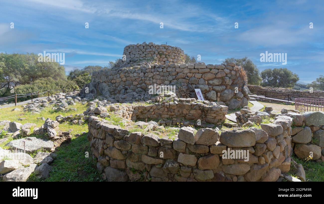 Sito archeologico di Nuraghe la Prisgiona - arzachena - Nord Sardegna Foto Stock