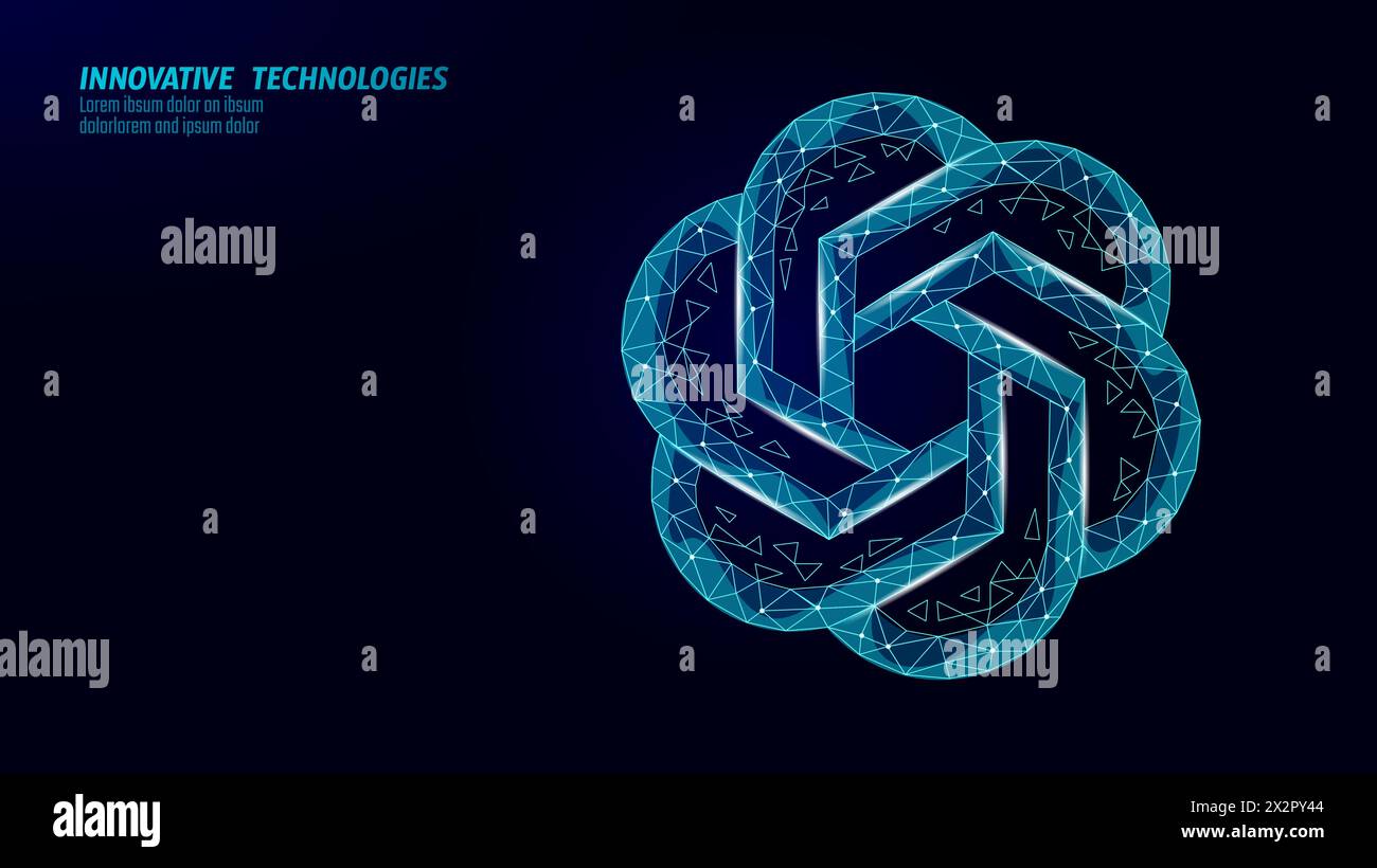 Chat di intelligenza artificiale GPT. Concetto di tecnologia online di apprendimento automatico su cloud Internet assistente big data illustrazione vettoriale blu scuro Illustrazione Vettoriale