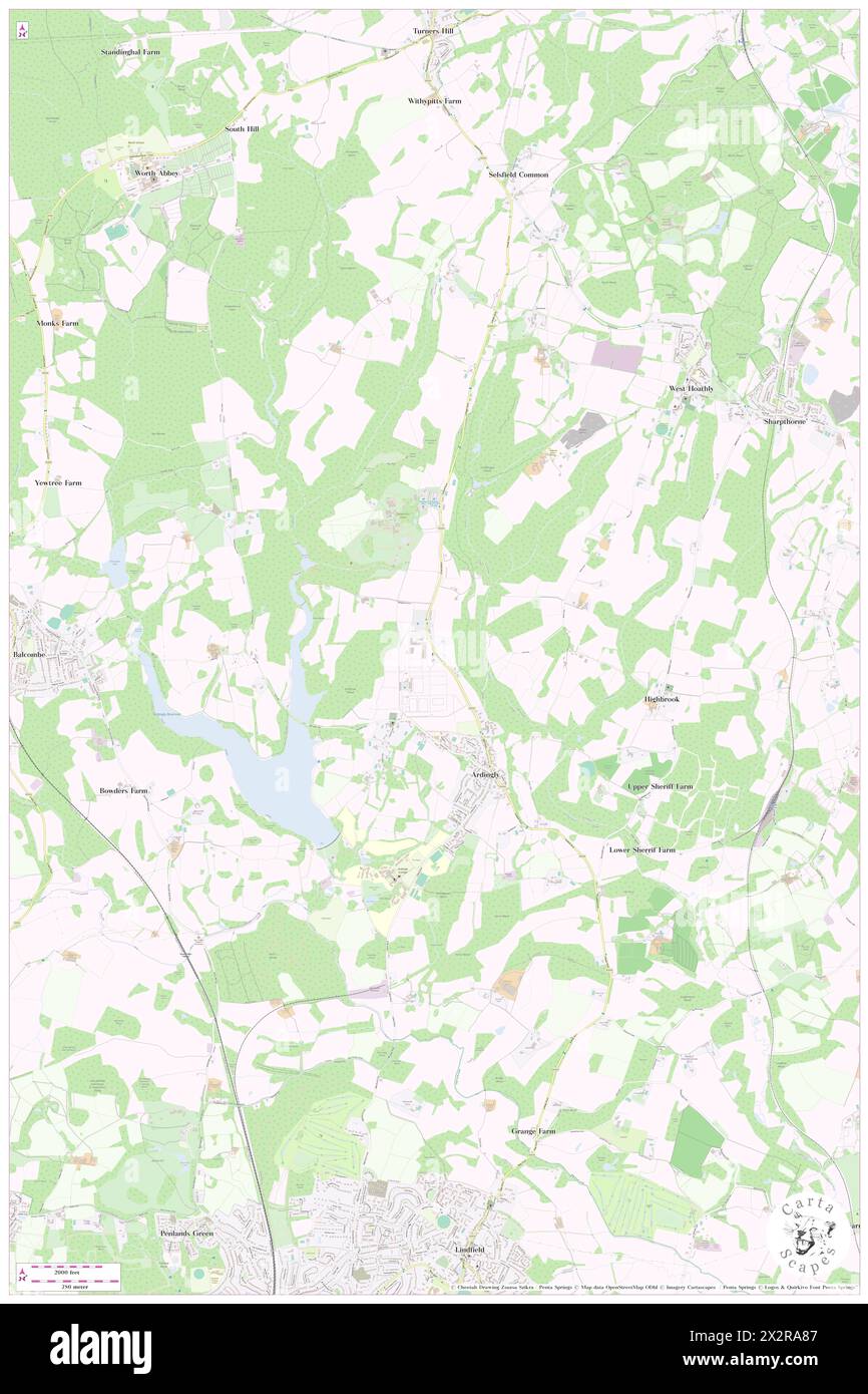 Little London, West Sussex, GB, Regno Unito, Inghilterra, N 51 3' 26'', S 0 5' 5'', MAP, Cartascapes Map pubblicata nel 2024. Esplora Cartascapes, una mappa che rivela i diversi paesaggi, culture ed ecosistemi della Terra. Viaggia attraverso il tempo e lo spazio, scoprendo l'interconnessione del passato, del presente e del futuro del nostro pianeta. Foto Stock