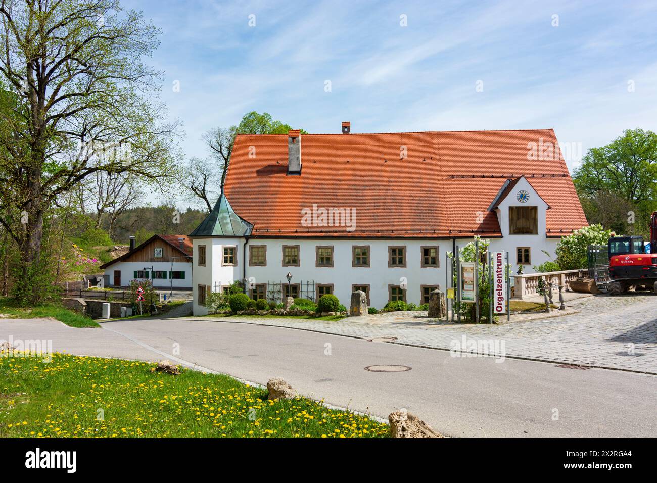 Valle: castello Altes Schloss Valley a Oberbayern, Tegernsee Schliersee, alta Baviera, Bayern, Baviera, Germania Foto Stock