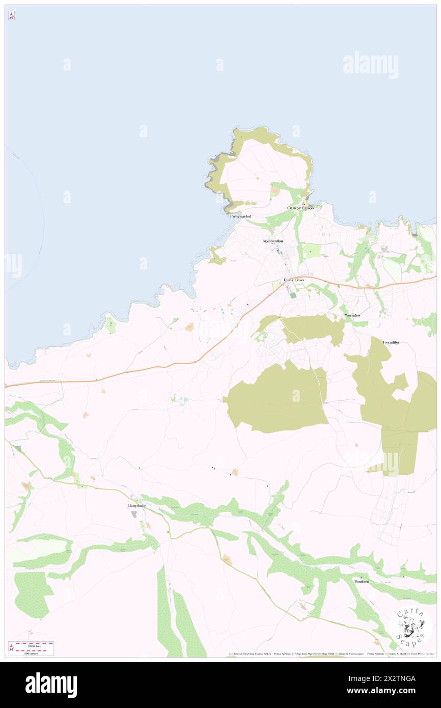 Pen y Foel, Pembrokeshire, GB, Regno Unito, Galles, N 52 0' 19'', S 4 54' 51'', MAP, Cartascapes Map pubblicata nel 2024. Esplora Cartascapes, una mappa che rivela i diversi paesaggi, culture ed ecosistemi della Terra. Viaggia attraverso il tempo e lo spazio, scoprendo l'interconnessione del passato, del presente e del futuro del nostro pianeta. Foto Stock