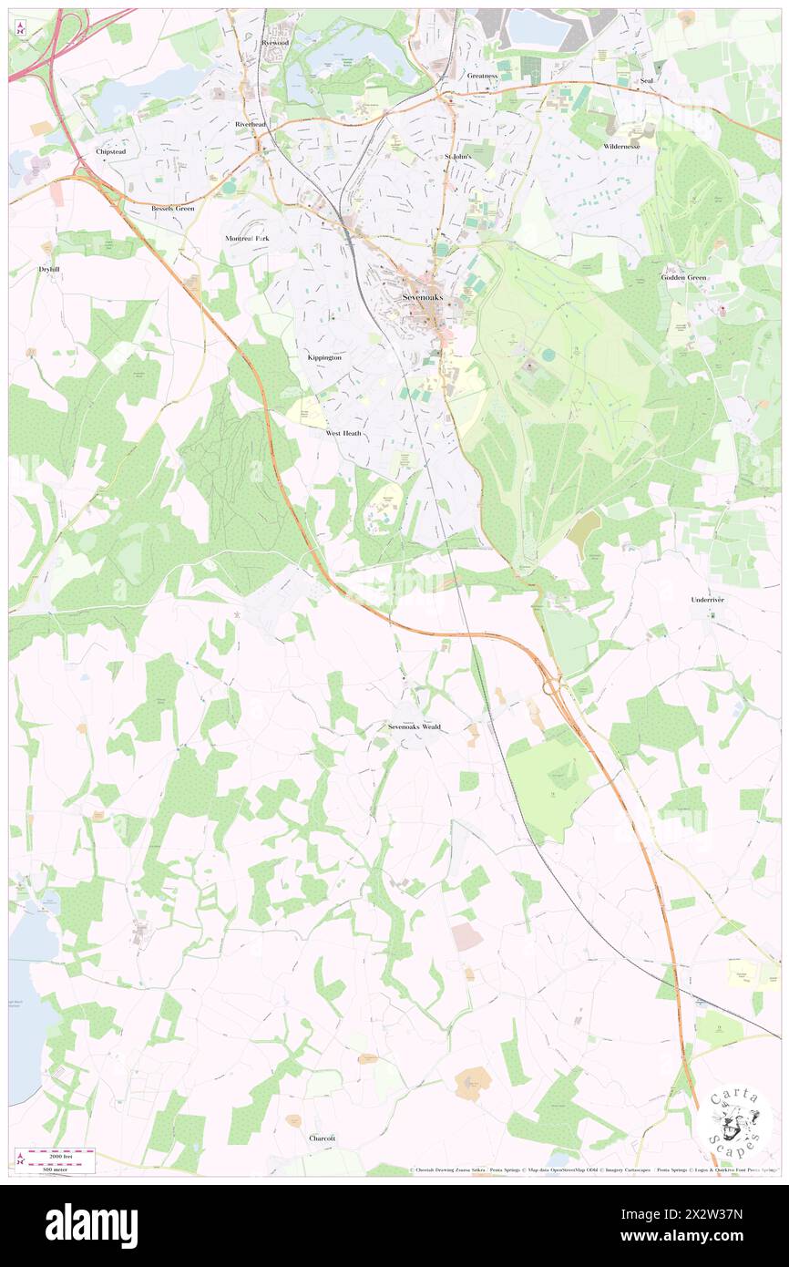 Weald, Kent, GB, Regno Unito, Inghilterra, N 51 14' 52'', N 0 11' 16'', MAP, Cartascapes Map pubblicata nel 2024. Esplora Cartascapes, una mappa che rivela i diversi paesaggi, culture ed ecosistemi della Terra. Viaggia attraverso il tempo e lo spazio, scoprendo l'interconnessione del passato, del presente e del futuro del nostro pianeta. Foto Stock