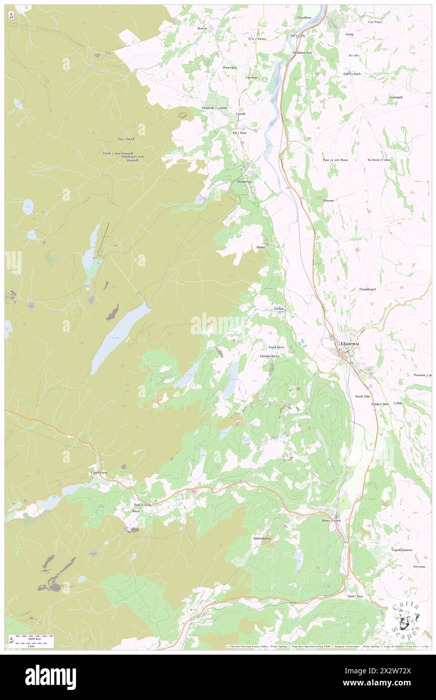 Trefriw, Conwy, GB, Regno Unito, Galles, N 53 9' 4'', S 3 49' 32'', MAP, Cartascapes Map pubblicata nel 2024. Esplora Cartascapes, una mappa che rivela i diversi paesaggi, culture ed ecosistemi della Terra. Viaggia attraverso il tempo e lo spazio, scoprendo l'interconnessione del passato, del presente e del futuro del nostro pianeta. Foto Stock