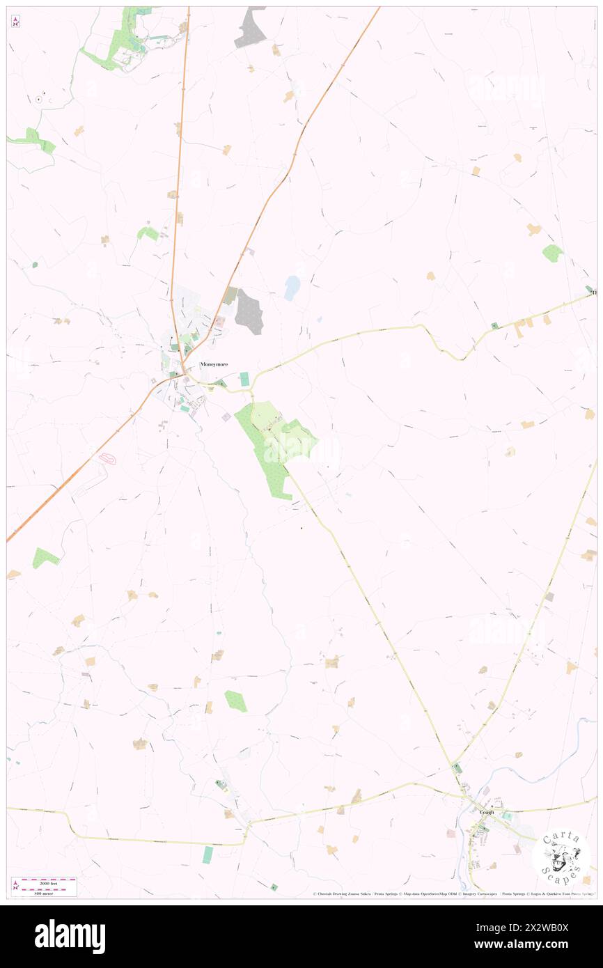 Spring Hill, Mid Ulster, GB, Regno Unito, Irlanda del Nord, N 54 40' 59'', S 6 39' 0'', MAP, Cartascapes Map pubblicata nel 2024. Esplora Cartascapes, una mappa che rivela i diversi paesaggi, culture ed ecosistemi della Terra. Viaggia attraverso il tempo e lo spazio, scoprendo l'interconnessione del passato, del presente e del futuro del nostro pianeta. Foto Stock