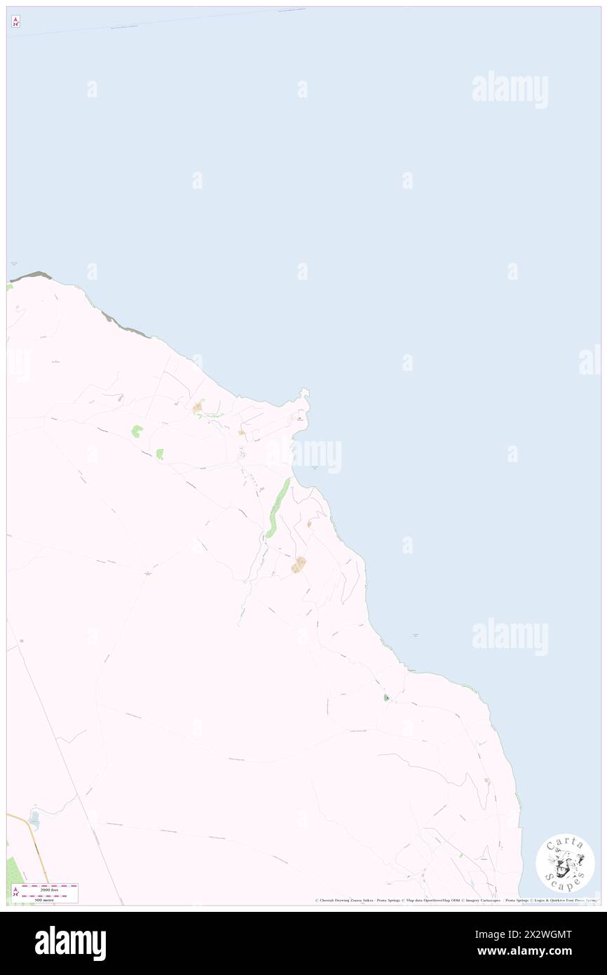 Port-aleen Bay, Causeway Coast and Glens, GB, Regno Unito, Irlanda del Nord, N 55 11' 32'', S 6 3' 45'', mappa, Cartascapes Map pubblicata nel 2024. Esplora Cartascapes, una mappa che rivela i diversi paesaggi, culture ed ecosistemi della Terra. Viaggia attraverso il tempo e lo spazio, scoprendo l'interconnessione del passato, del presente e del futuro del nostro pianeta. Foto Stock