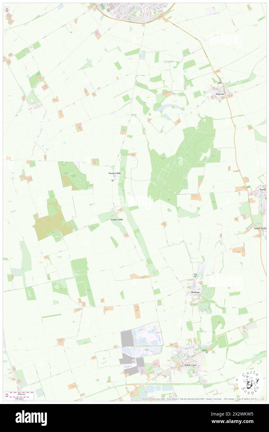 North Cliffe, East Riding of Yorkshire, GB, Regno Unito, Inghilterra, N 53 49' 0'', S 0 40' 0'', mappa, Cartascapes Mappa pubblicata nel 2024. Esplora Cartascapes, una mappa che rivela i diversi paesaggi, culture ed ecosistemi della Terra. Viaggia attraverso il tempo e lo spazio, scoprendo l'interconnessione del passato, del presente e del futuro del nostro pianeta. Foto Stock