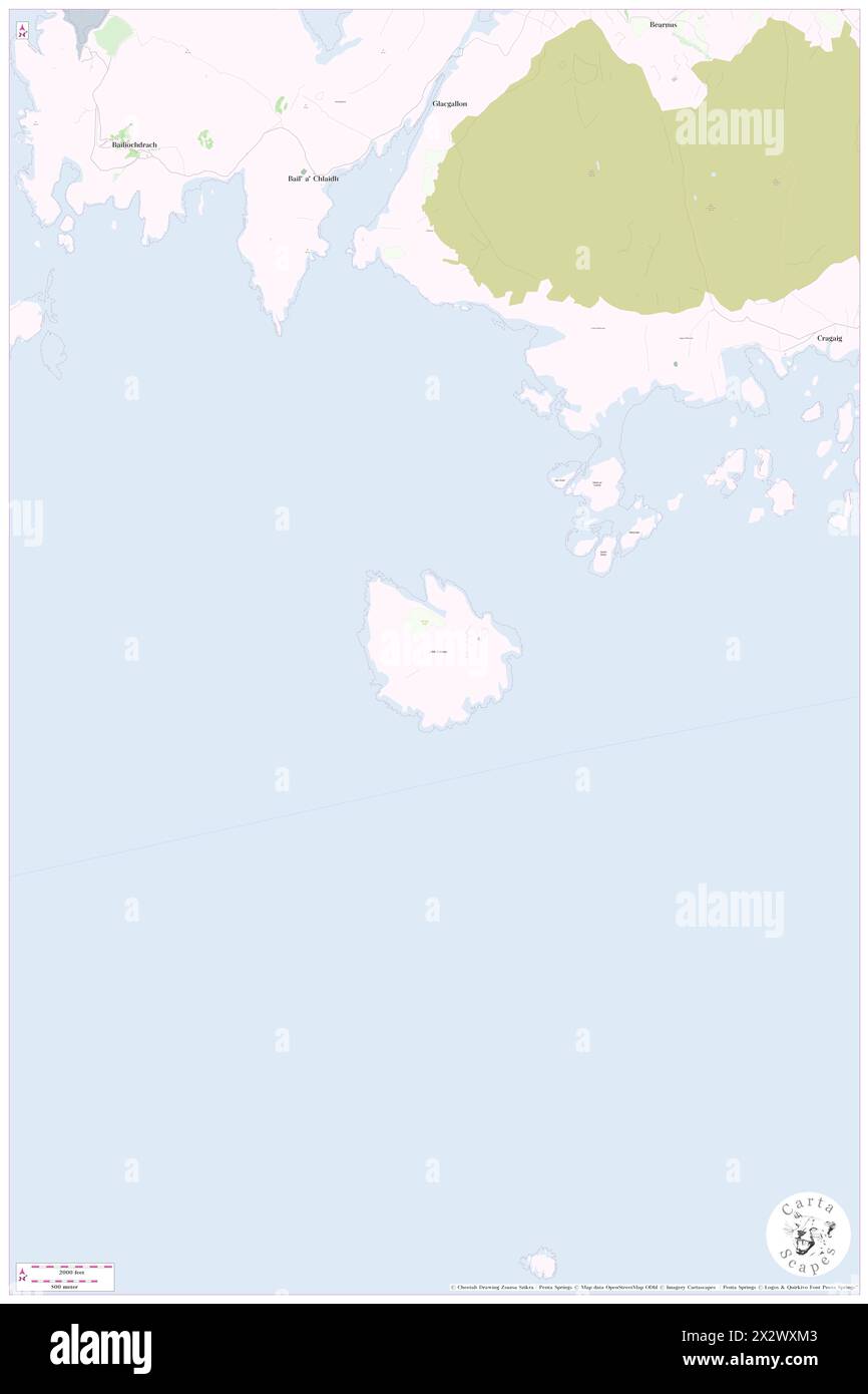 Little Colonsay, Argyll and Bute, GB, Regno Unito, Scozia, N 56 27' 4'', S 6 15' 33'', MAP, Cartascapes Map pubblicata nel 2024. Esplora Cartascapes, una mappa che rivela i diversi paesaggi, culture ed ecosistemi della Terra. Viaggia attraverso il tempo e lo spazio, scoprendo l'interconnessione del passato, del presente e del futuro del nostro pianeta. Foto Stock