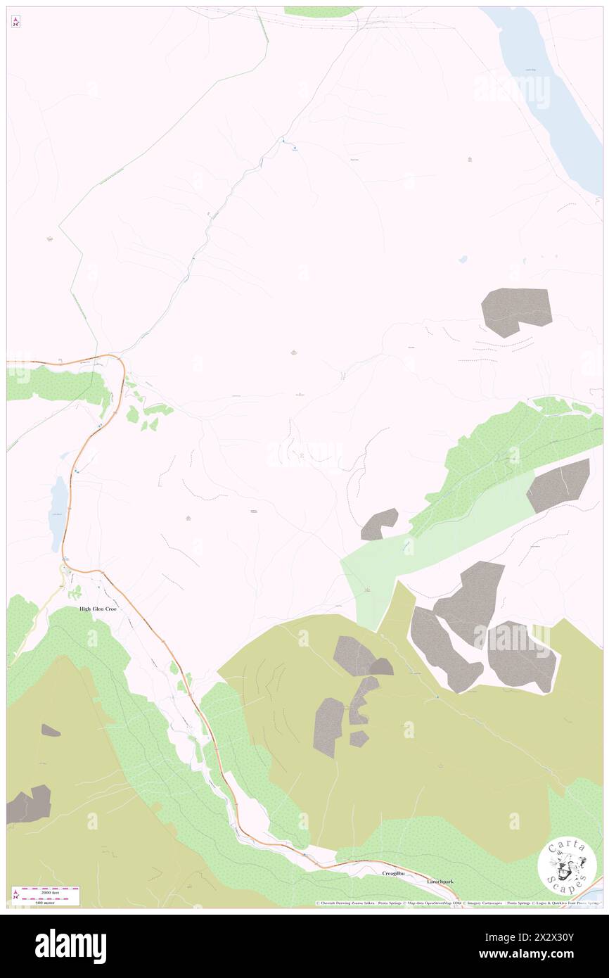 Beinn IME, Argyll and Bute, GB, Regno Unito, Scozia, N 56 14' 11'', S 4 48' 58'', MAP, Cartascapes Map pubblicata nel 2024. Esplora Cartascapes, una mappa che rivela i diversi paesaggi, culture ed ecosistemi della Terra. Viaggia attraverso il tempo e lo spazio, scoprendo l'interconnessione del passato, del presente e del futuro del nostro pianeta. Foto Stock