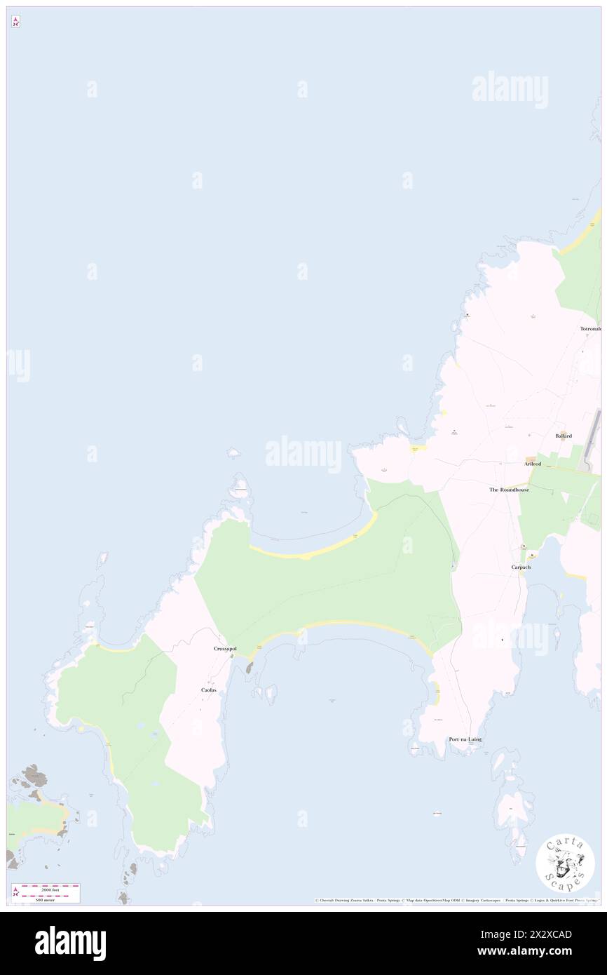 Feall Bay, Argyll and Bute, GB, Regno Unito, Scozia, N 56 36' 0'', S 6 40' 0'', MAP, Cartascapes Map pubblicata nel 2024. Esplora Cartascapes, una mappa che rivela i diversi paesaggi, culture ed ecosistemi della Terra. Viaggia attraverso il tempo e lo spazio, scoprendo l'interconnessione del passato, del presente e del futuro del nostro pianeta. Foto Stock