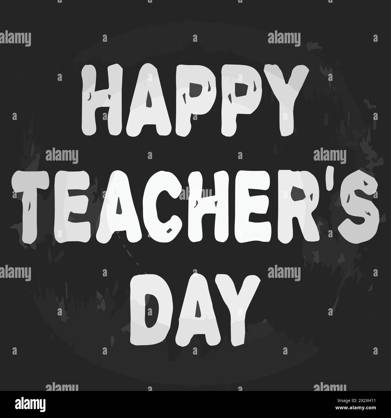 Happy Teacher's Day Card. Buona giornata degli insegnanti. Illustrazione Vettoriale