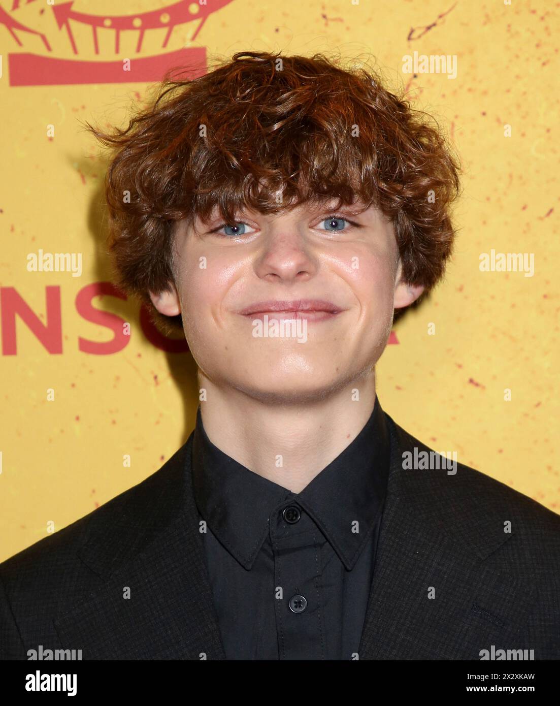New York, Stati Uniti. 23 aprile 2024. Nicholas Crovetti partecipa alla prima americana "Boy Kills World" tenutasi al Teatro SVA il 23 aprile 2024 a New York, New York © Steven Bergman/AFF-USA.COM Credit: AFF/Alamy Live News Foto Stock