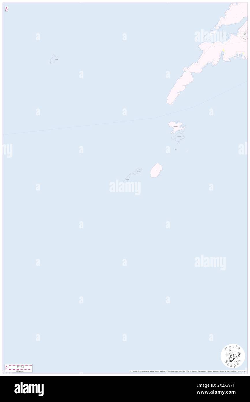 Billia Skerry, Isole Shetland, GB, Regno Unito, Scozia, N 60 23' 33'', S 0 48' 57'', MAP, Cartascapes Map pubblicata nel 2024. Esplora Cartascapes, una mappa che rivela i diversi paesaggi, culture ed ecosistemi della Terra. Viaggia attraverso il tempo e lo spazio, scoprendo l'interconnessione del passato, del presente e del futuro del nostro pianeta. Foto Stock