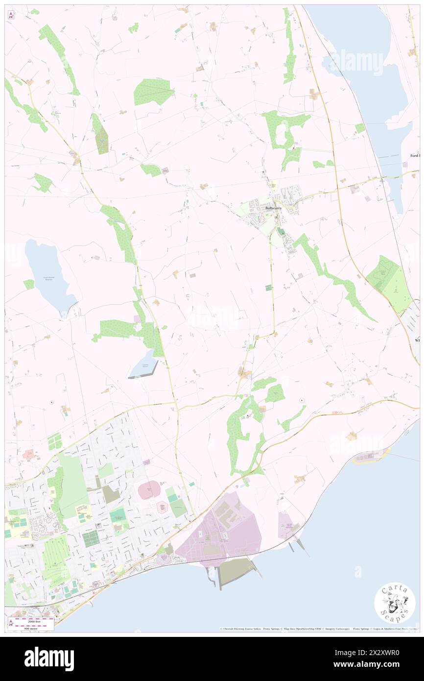 Ballyhill, Mid and East Antrim, GB, Regno Unito, Irlanda del Nord, N 54 45' 28'', S 5 46' 0'', mappa, Cartascapes Mappa pubblicata nel 2024. Esplora Cartascapes, una mappa che rivela i diversi paesaggi, culture ed ecosistemi della Terra. Viaggia attraverso il tempo e lo spazio, scoprendo l'interconnessione del passato, del presente e del futuro del nostro pianeta. Foto Stock