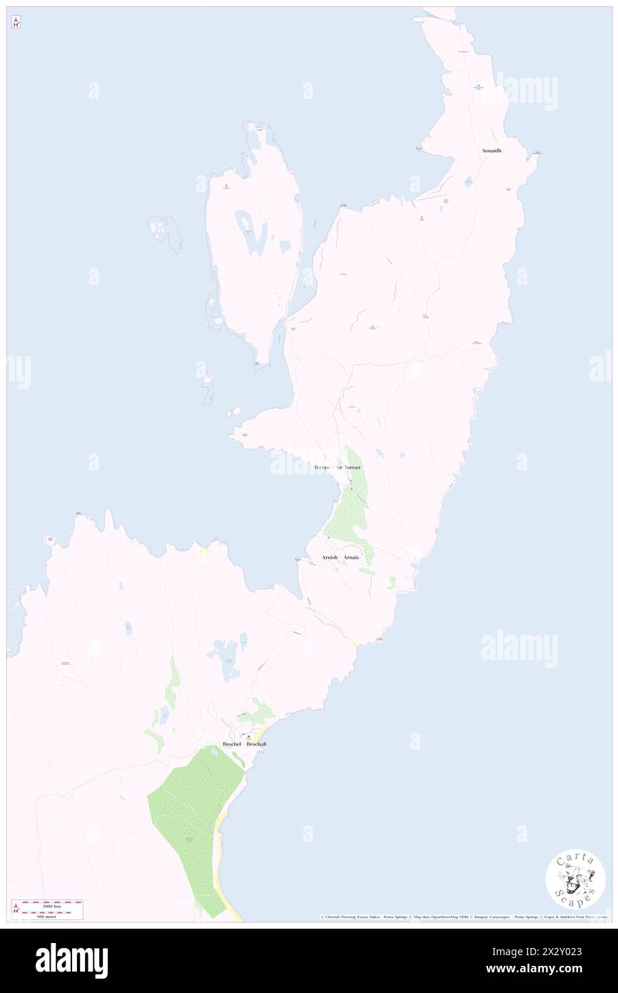 Loch Arnish, Highland, GB, Regno Unito, Scozia, N 57 28' 0'', S 6 1' 0'', MAP, Cartascapes Map pubblicata nel 2024. Esplora Cartascapes, una mappa che rivela i diversi paesaggi, culture ed ecosistemi della Terra. Viaggia attraverso il tempo e lo spazio, scoprendo l'interconnessione del passato, del presente e del futuro del nostro pianeta. Foto Stock