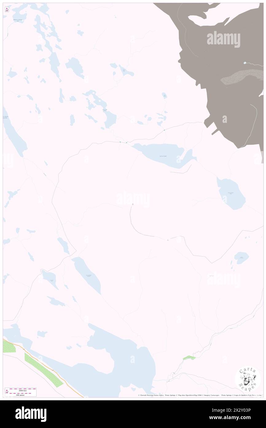 Ben Arkle, Highland, GB, Regno Unito, Scozia, N 58 22' 18''', S 4 54' 12'', MAP, Cartascapes Map pubblicata nel 2024. Esplora Cartascapes, una mappa che rivela i diversi paesaggi, culture ed ecosistemi della Terra. Viaggia attraverso il tempo e lo spazio, scoprendo l'interconnessione del passato, del presente e del futuro del nostro pianeta. Foto Stock