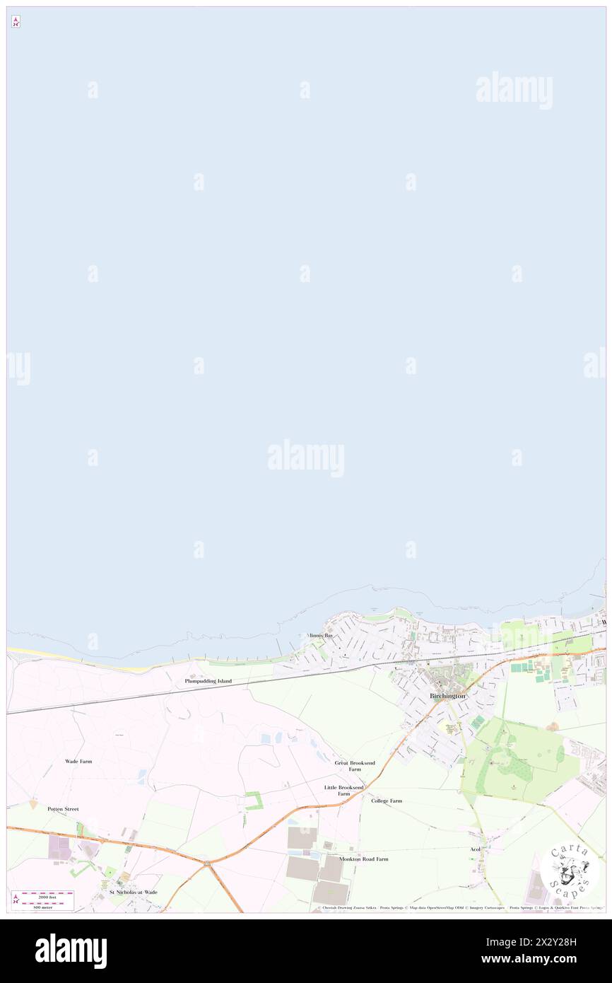 Cliff End Banks, , GB, Regno Unito, Inghilterra, N 51 23' 54'', N 1 16' 59'', MAP, Cartascapes Map pubblicata nel 2024. Esplora Cartascapes, una mappa che rivela i diversi paesaggi, culture ed ecosistemi della Terra. Viaggia attraverso il tempo e lo spazio, scoprendo l'interconnessione del passato, del presente e del futuro del nostro pianeta. Foto Stock