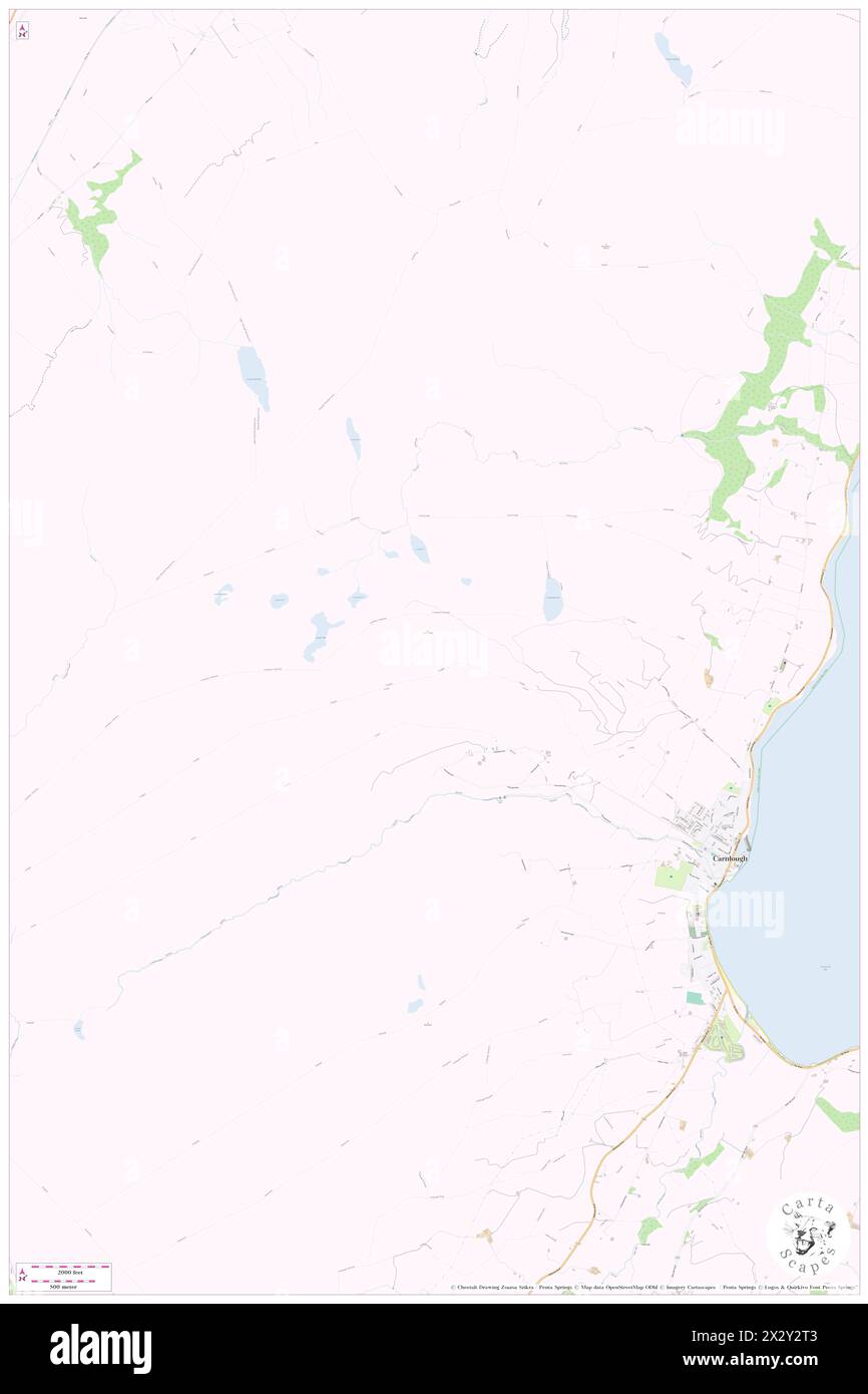 Little Trosk, Mid and East Antrim, GB, Regno Unito, Irlanda del Nord, N 55 0' 24'', S 6 1' 30'', mappa, Cartascapes Mappa pubblicata nel 2024. Esplora Cartascapes, una mappa che rivela i diversi paesaggi, culture ed ecosistemi della Terra. Viaggia attraverso il tempo e lo spazio, scoprendo l'interconnessione del passato, del presente e del futuro del nostro pianeta. Foto Stock