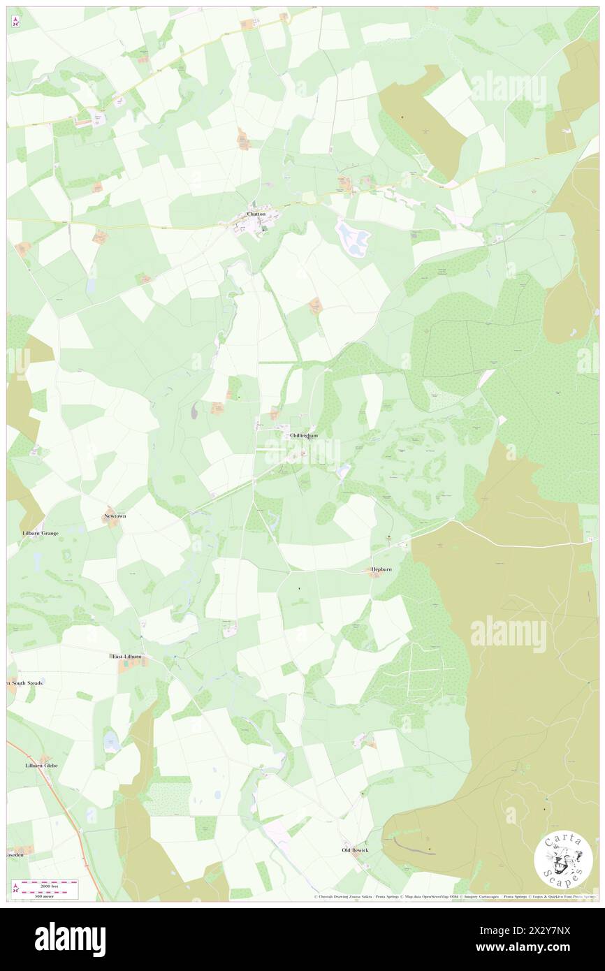 Castello di Chillingham, Northumberland, GB, Regno Unito, Inghilterra, N 55 31' 32'', S 1 54' 14'', MAP, Cartascapes Map pubblicata nel 2024. Esplora Cartascapes, una mappa che rivela i diversi paesaggi, culture ed ecosistemi della Terra. Viaggia attraverso il tempo e lo spazio, scoprendo l'interconnessione del passato, del presente e del futuro del nostro pianeta. Foto Stock