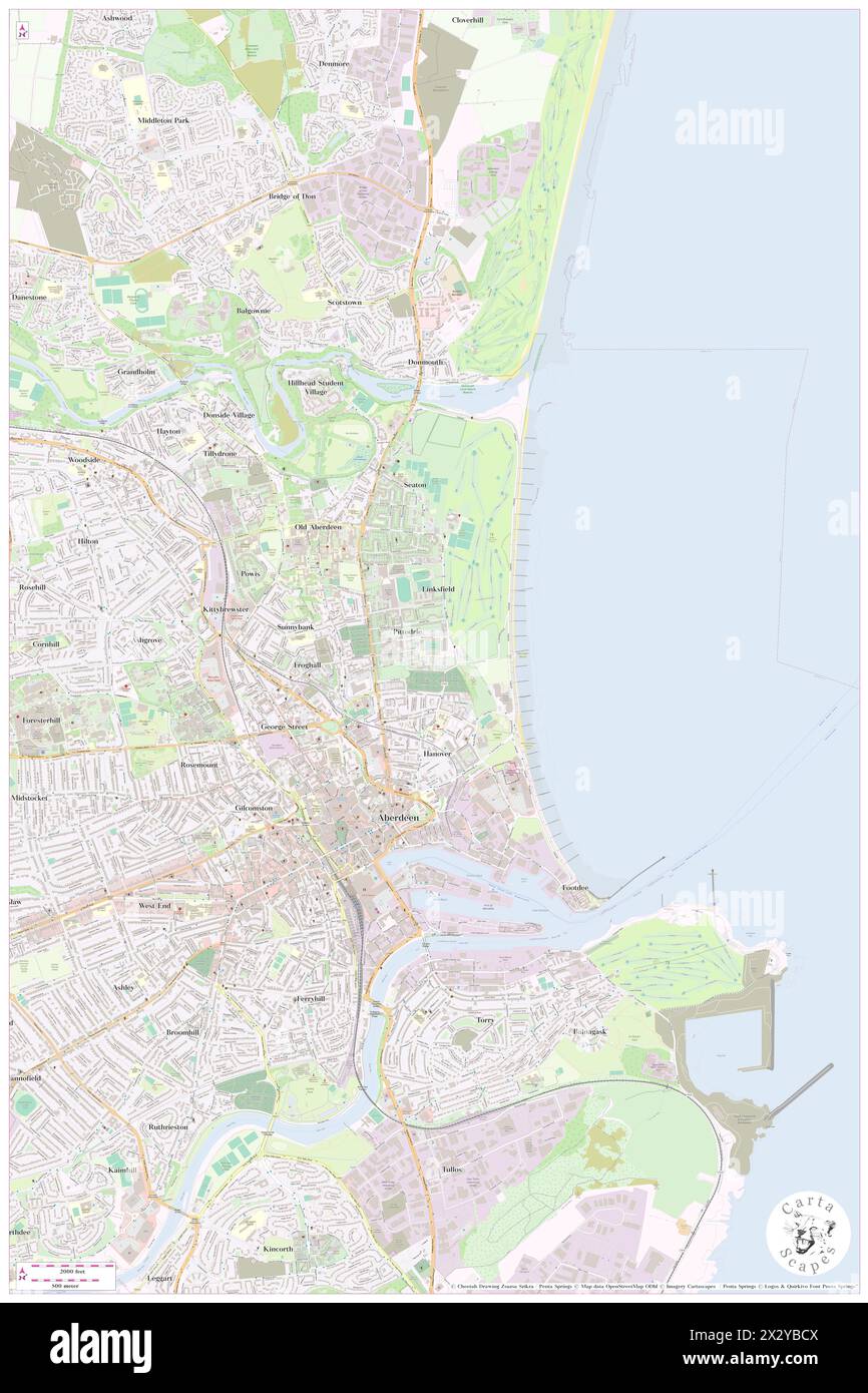 Pittodrie Stadium, Aberdeen City, GB, Regno Unito, Scozia, N 57 9' 32'', S 2 5' 18'', MAP, Cartascapes Map pubblicata nel 2024. Esplora Cartascapes, una mappa che rivela i diversi paesaggi, culture ed ecosistemi della Terra. Viaggia attraverso il tempo e lo spazio, scoprendo l'interconnessione del passato, del presente e del futuro del nostro pianeta. Foto Stock