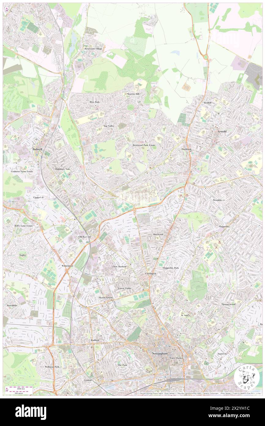 Nottingham City Hospital, Nottingham, GB, Regno Unito, Inghilterra, N 52 59' 21''', S 1 9' 36''', MAP, Cartascapes Map pubblicata nel 2024. Esplora Cartascapes, una mappa che rivela i diversi paesaggi, culture ed ecosistemi della Terra. Viaggia attraverso il tempo e lo spazio, scoprendo l'interconnessione del passato, del presente e del futuro del nostro pianeta. Foto Stock