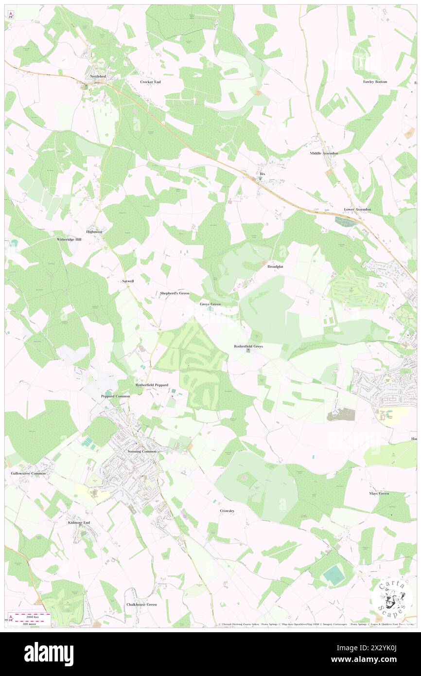 Dog Golf Course, Oxfordshire, GB, Regno Unito, Inghilterra, N 51 32' 24''', S 0 57' 47''', MAP, Cartascapes Map pubblicata nel 2024. Esplora Cartascapes, una mappa che rivela i diversi paesaggi, culture ed ecosistemi della Terra. Viaggia attraverso il tempo e lo spazio, scoprendo l'interconnessione del passato, del presente e del futuro del nostro pianeta. Foto Stock