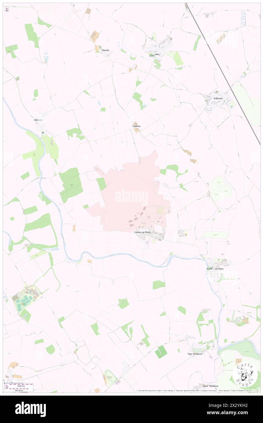 RAF Linton-on-Ouse, North Yorkshire, GB, Regno Unito, Inghilterra, N 54 2' 56'', S 1 15' 9'', MAP, Cartascapes Map pubblicata nel 2024. Esplora Cartascapes, una mappa che rivela i diversi paesaggi, culture ed ecosistemi della Terra. Viaggia attraverso il tempo e lo spazio, scoprendo l'interconnessione del passato, del presente e del futuro del nostro pianeta. Foto Stock