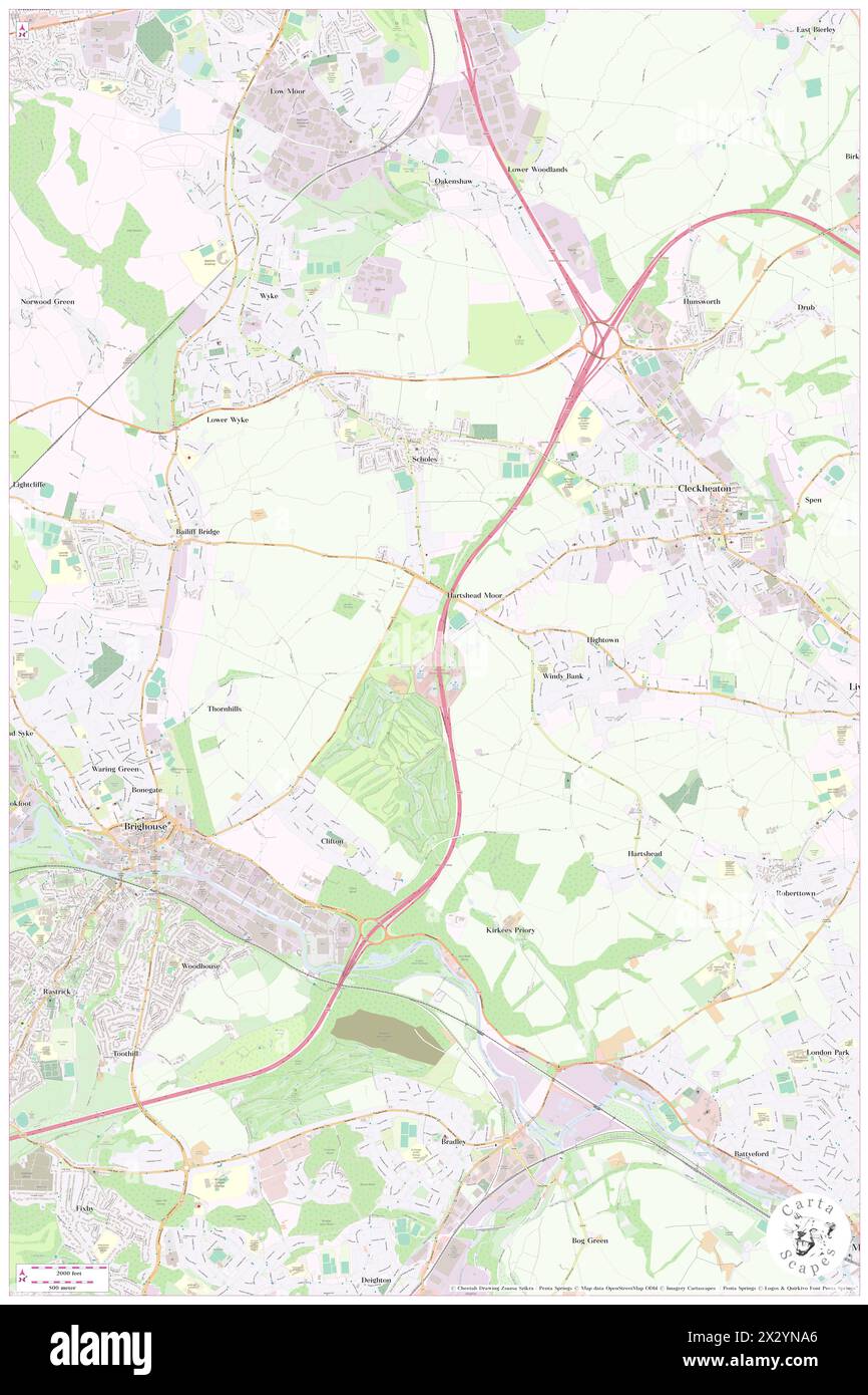 Days Inn Bradford South, Calderdale, GB, Regno Unito, Inghilterra, N 53 42' 53'', S 1 44' 45'', MAP, Cartascapes Map pubblicata nel 2024. Esplora Cartascapes, una mappa che rivela i diversi paesaggi, culture ed ecosistemi della Terra. Viaggia attraverso il tempo e lo spazio, scoprendo l'interconnessione del passato, del presente e del futuro del nostro pianeta. Foto Stock