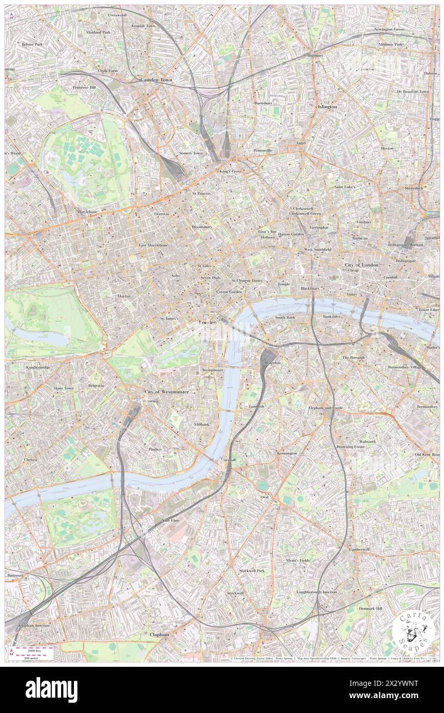 Royal Horseguards Thistle Hotel, Greater London, GB, Regno Unito, Inghilterra, N 51 30' 20'', S 0 7' 27''', MAP, Cartascapes Map pubblicata nel 2024. Esplora Cartascapes, una mappa che rivela i diversi paesaggi, culture ed ecosistemi della Terra. Viaggia attraverso il tempo e lo spazio, scoprendo l'interconnessione del passato, del presente e del futuro del nostro pianeta. Foto Stock