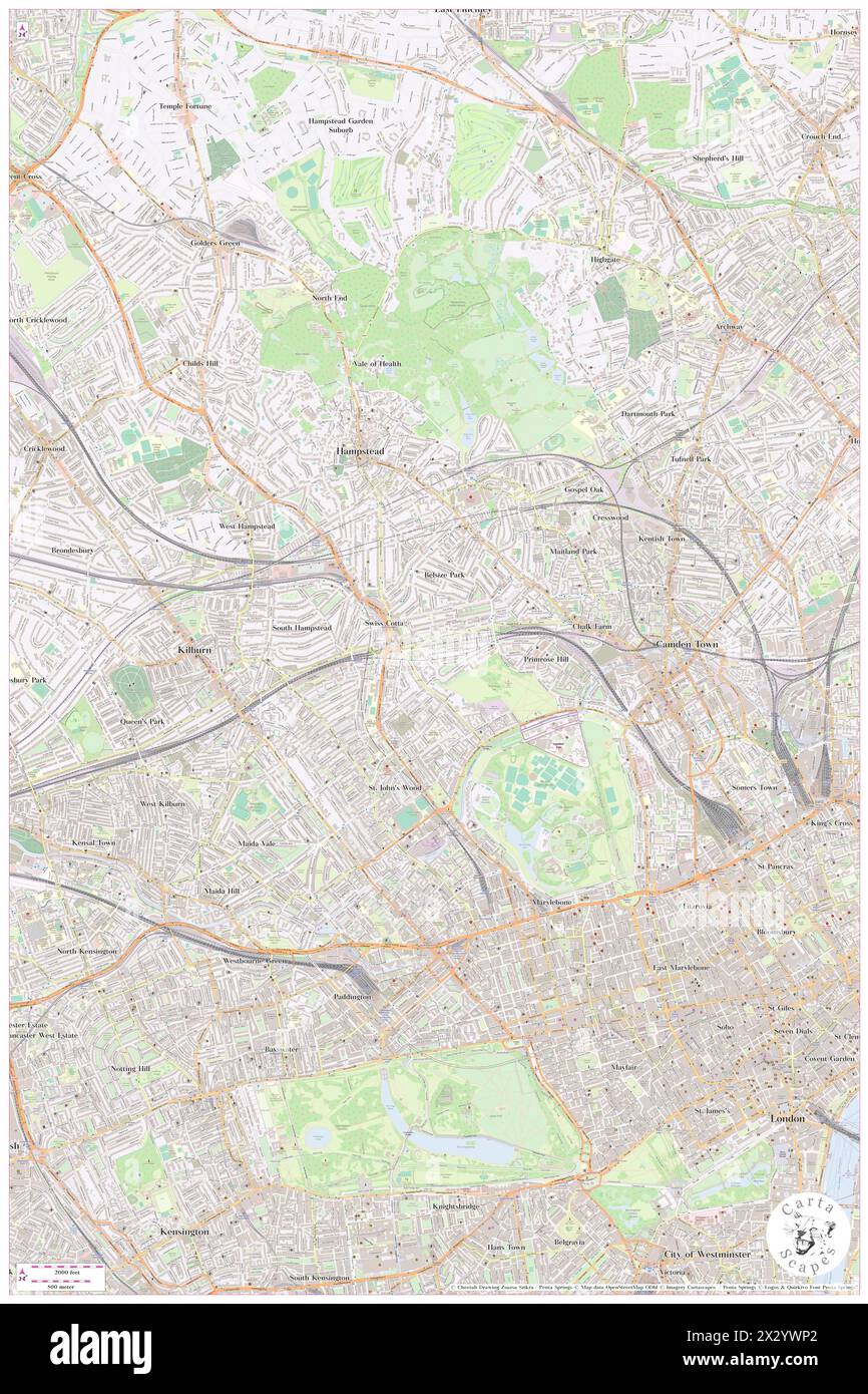 Marriott London Regents Park, Greater London, GB, Regno Unito, Inghilterra, N 51 32' 30'', S 0 10' 10'', MAP, Cartascapes Map pubblicata nel 2024. Esplora Cartascapes, una mappa che rivela i diversi paesaggi, culture ed ecosistemi della Terra. Viaggia attraverso il tempo e lo spazio, scoprendo l'interconnessione del passato, del presente e del futuro del nostro pianeta. Foto Stock