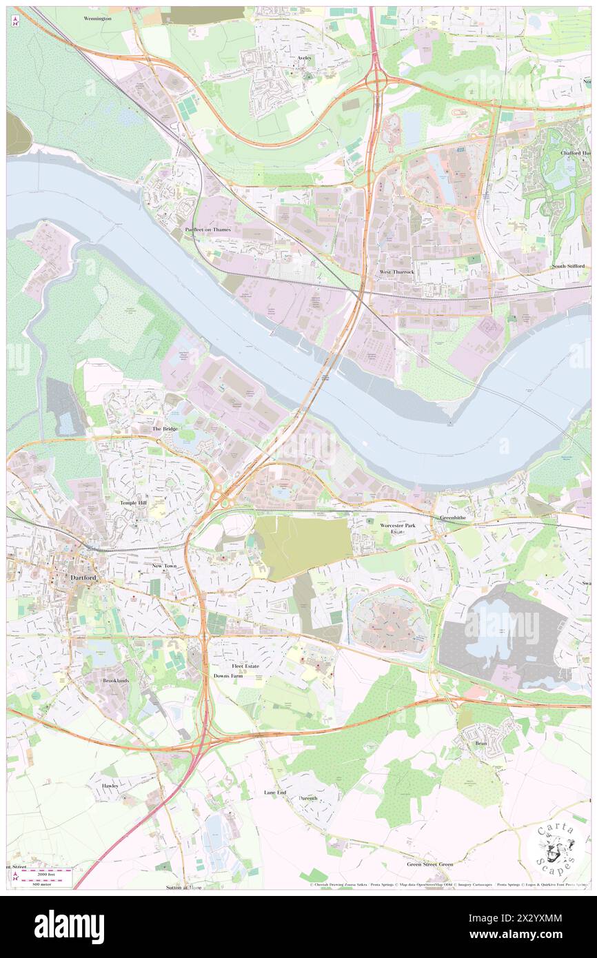 Campanile Dartford se London, Kent, GB, Regno Unito, Inghilterra, N 51 27' 29'', N 0 15' 18'', MAP, Cartascapes Map pubblicata nel 2024. Esplora Cartascapes, una mappa che rivela i diversi paesaggi, culture ed ecosistemi della Terra. Viaggia attraverso il tempo e lo spazio, scoprendo l'interconnessione del passato, del presente e del futuro del nostro pianeta. Foto Stock