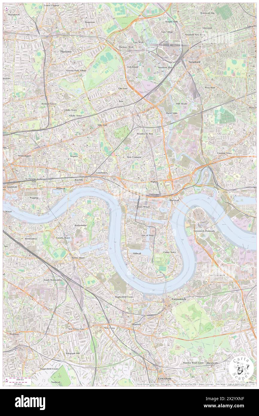 Marriott West India Quay, Greater London, GB, Regno Unito, Inghilterra, N 51 30' 28'', S 0 1' 26'', MAP, Cartascapes Map pubblicata nel 2024. Esplora Cartascapes, una mappa che rivela i diversi paesaggi, culture ed ecosistemi della Terra. Viaggia attraverso il tempo e lo spazio, scoprendo l'interconnessione del passato, del presente e del futuro del nostro pianeta. Foto Stock