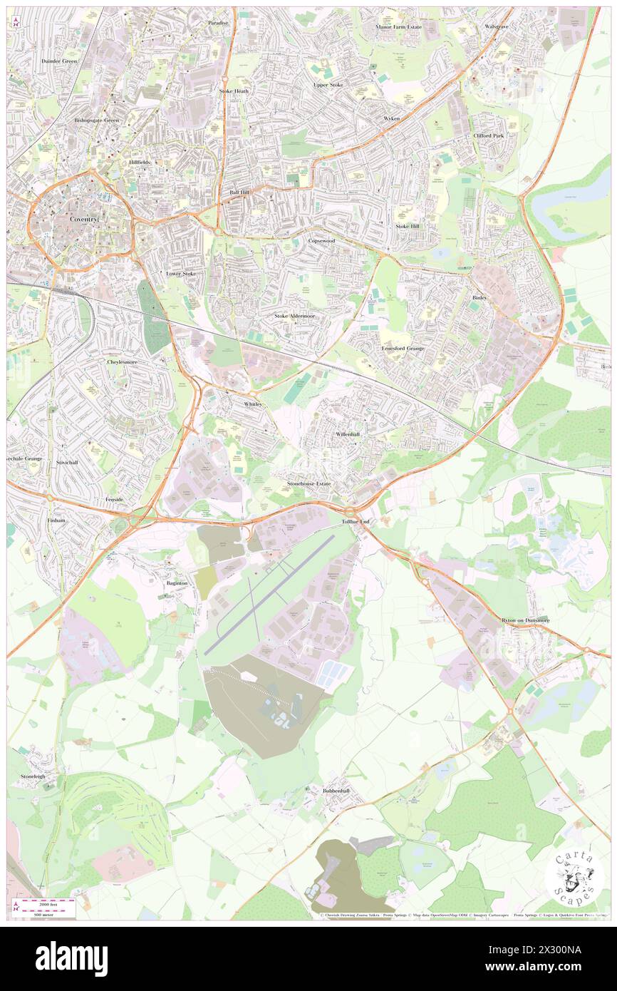 CHACE CORUS HOTEL, Coventry, GB, Regno Unito, Inghilterra, N 52 22' 59'', S 1 28' 22'', MAP, Cartascapes Map pubblicata nel 2024. Esplora Cartascapes, una mappa che rivela i diversi paesaggi, culture ed ecosistemi della Terra. Viaggia attraverso il tempo e lo spazio, scoprendo l'interconnessione del passato, del presente e del futuro del nostro pianeta. Foto Stock