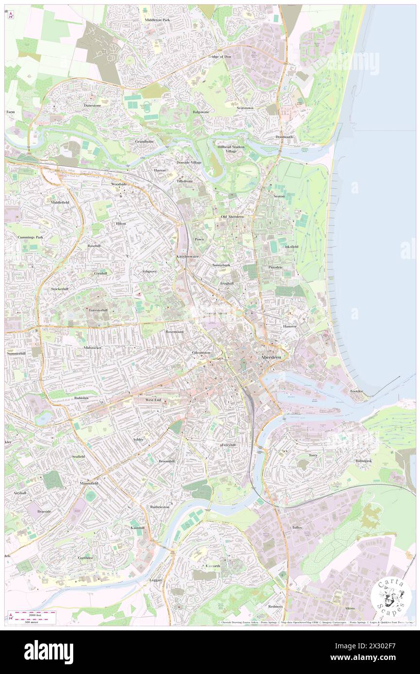 CRAIGELLACHIE, Aberdeen City, GB, Regno Unito, Scozia, N 57 9' 13'', S 2 6' 27'', MAP, Cartascapes Map pubblicata nel 2024. Esplora Cartascapes, una mappa che rivela i diversi paesaggi, culture ed ecosistemi della Terra. Viaggia attraverso il tempo e lo spazio, scoprendo l'interconnessione del passato, del presente e del futuro del nostro pianeta. Foto Stock