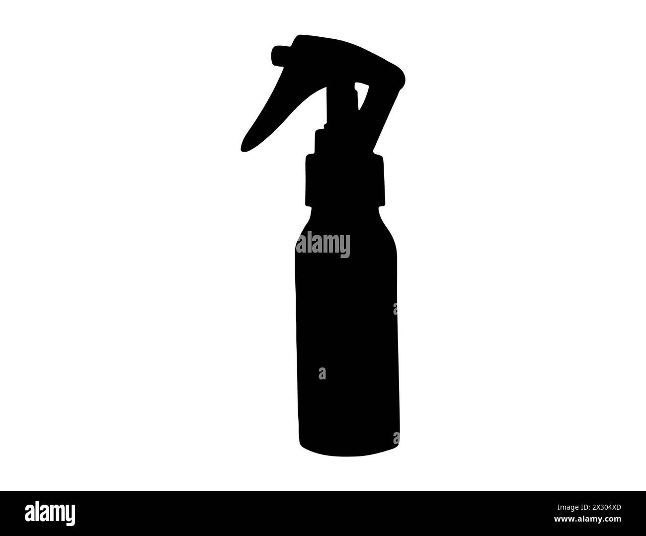 Flacone spray per l'acqua sagoma vettoriale Illustrazione Vettoriale