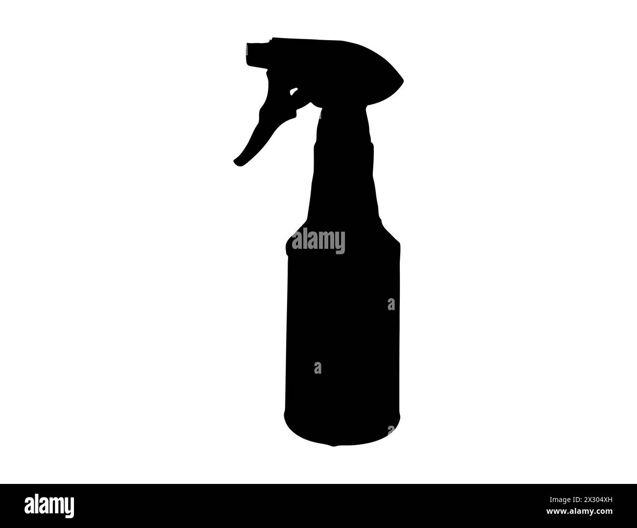 Flacone spray per l'acqua sagoma vettoriale Illustrazione Vettoriale