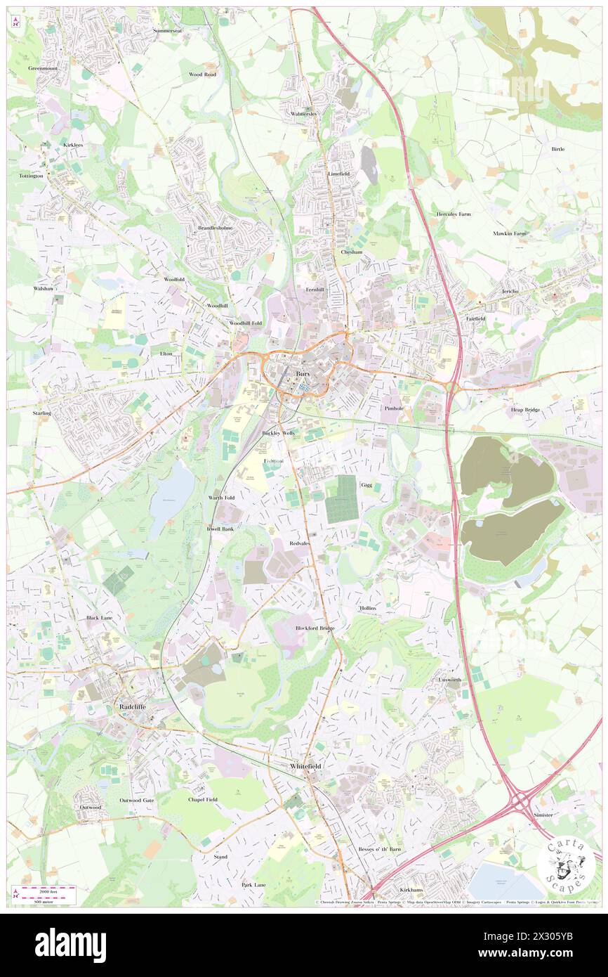 Fishpool, Borough of Bury, GB, Regno Unito, Inghilterra, N 53 35' 3'', S 2 17' 49''', MAP, Cartascapes Map pubblicata nel 2024. Esplora Cartascapes, una mappa che rivela i diversi paesaggi, culture ed ecosistemi della Terra. Viaggia attraverso il tempo e lo spazio, scoprendo l'interconnessione del passato, del presente e del futuro del nostro pianeta. Foto Stock