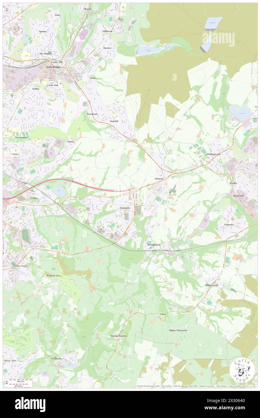 Manchester Hyde Premier Travel Inn, Borough of Tameside, GB, Regno Unito, Inghilterra, N 53 27' 13'', S 2 1' 33'', MAP, Cartascapes Map pubblicata nel 2024. Esplora Cartascapes, una mappa che rivela i diversi paesaggi, culture ed ecosistemi della Terra. Viaggia attraverso il tempo e lo spazio, scoprendo l'interconnessione del passato, del presente e del futuro del nostro pianeta. Foto Stock