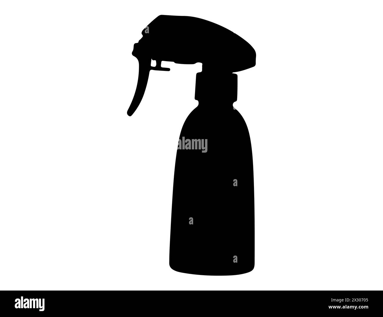 Flacone spray per l'acqua sagoma vettoriale Illustrazione Vettoriale