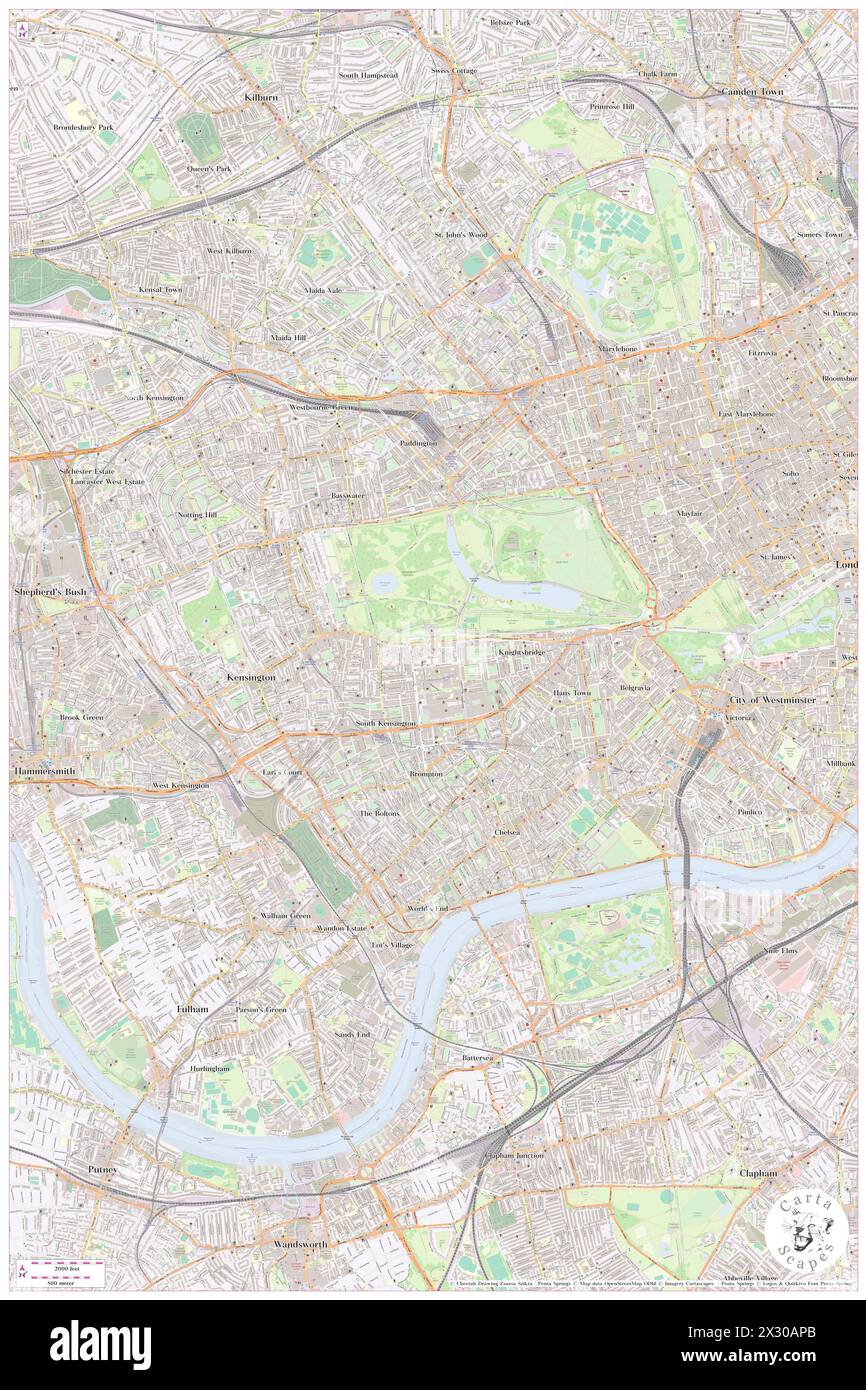 Royal Albert Hall, Greater London, GB, Regno Unito, Inghilterra, N 51 30' 3'', S 0 10' 38'', MAP, Cartascapes Map pubblicata nel 2024. Esplora Cartascapes, una mappa che rivela i diversi paesaggi, culture ed ecosistemi della Terra. Viaggia attraverso il tempo e lo spazio, scoprendo l'interconnessione del passato, del presente e del futuro del nostro pianeta. Foto Stock