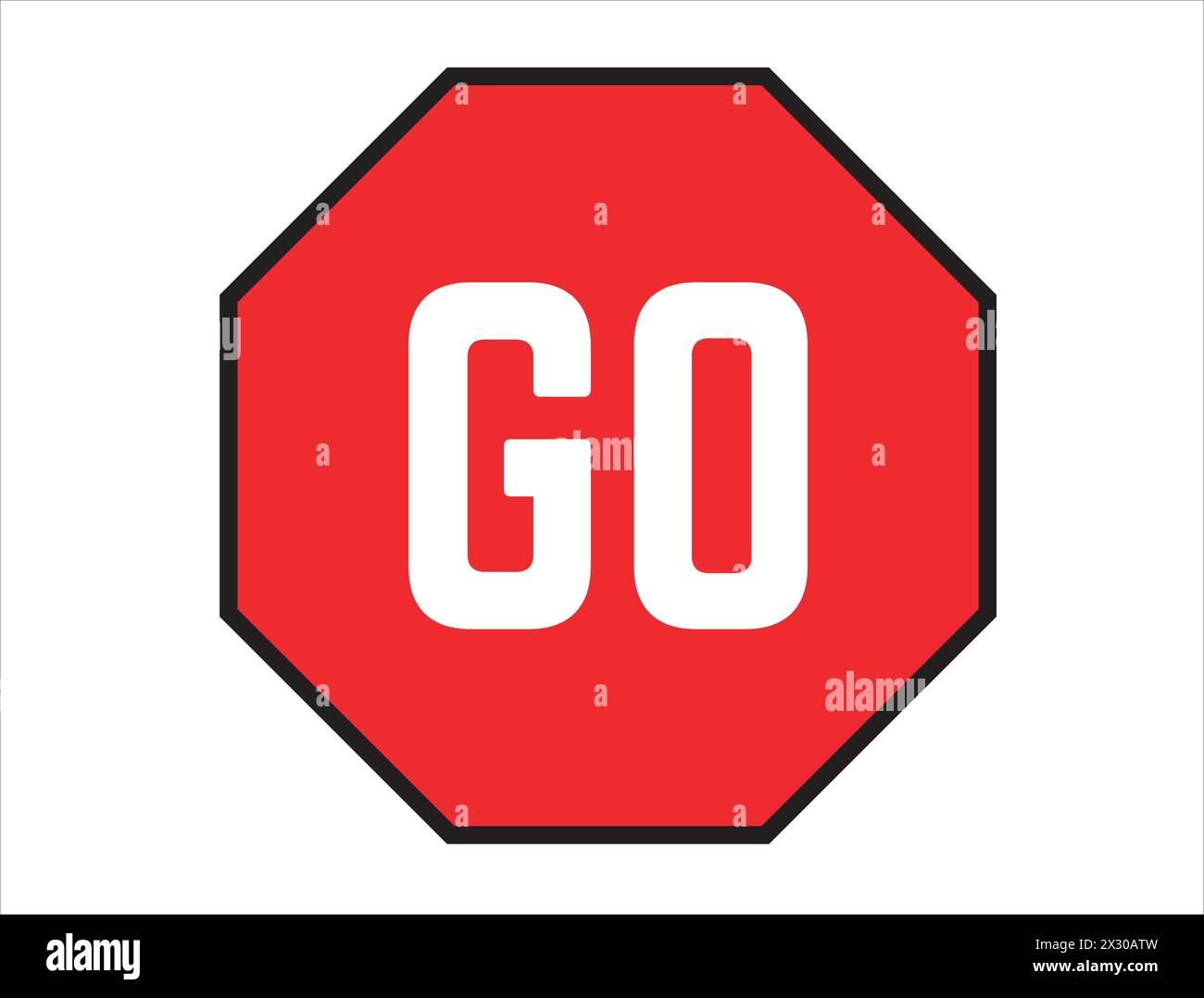 Go Road signal Vector ART Illustrazione Vettoriale