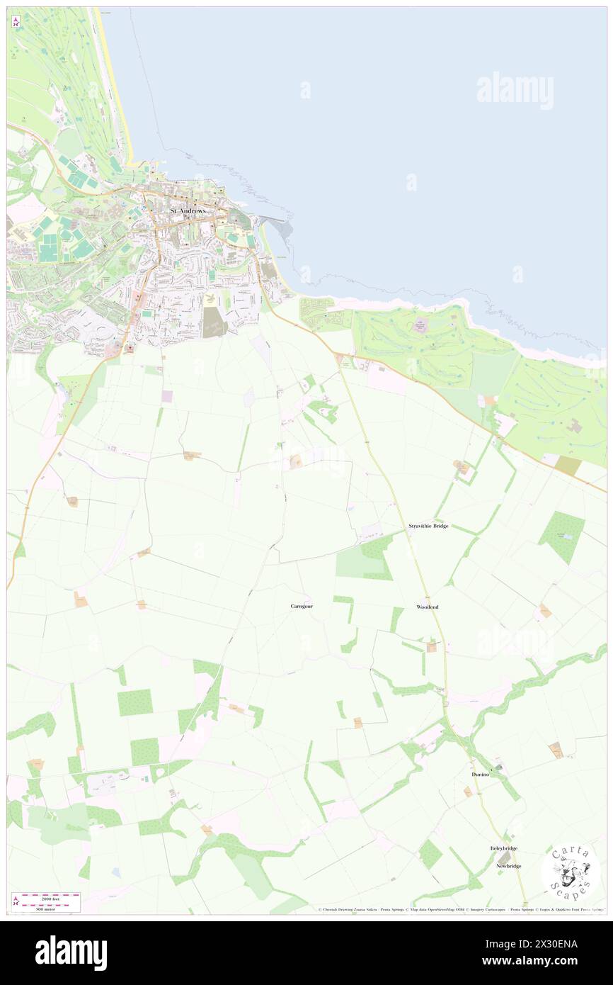 Allanhill Farm, Fife, GB, Regno Unito, Scozia, N 56 19' 1'', S 2 46' 32'', MAP, Cartascapes Map pubblicata nel 2024. Esplora Cartascapes, una mappa che rivela i diversi paesaggi, culture ed ecosistemi della Terra. Viaggia attraverso il tempo e lo spazio, scoprendo l'interconnessione del passato, del presente e del futuro del nostro pianeta. Foto Stock