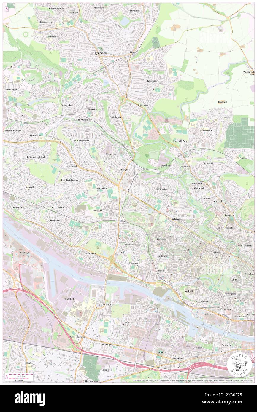 Anniesland Railway Station, Glasgow City, GB, Regno Unito, Scozia, N 55 53' 20'', S 4 19' 19'', MAP, Cartascapes Map pubblicata nel 2024. Esplora Cartascapes, una mappa che rivela i diversi paesaggi, culture ed ecosistemi della Terra. Viaggia attraverso il tempo e lo spazio, scoprendo l'interconnessione del passato, del presente e del futuro del nostro pianeta. Foto Stock