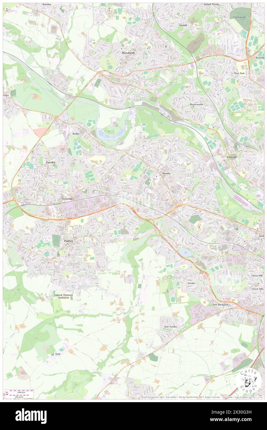 Bramley, City and Borough of Leeds, GB, Regno Unito, Inghilterra, N 53 48' 20'', S 1 38' 16'', mappa, Cartascapes Mappa pubblicata nel 2024. Esplora Cartascapes, una mappa che rivela i diversi paesaggi, culture ed ecosistemi della Terra. Viaggia attraverso il tempo e lo spazio, scoprendo l'interconnessione del passato, del presente e del futuro del nostro pianeta. Foto Stock