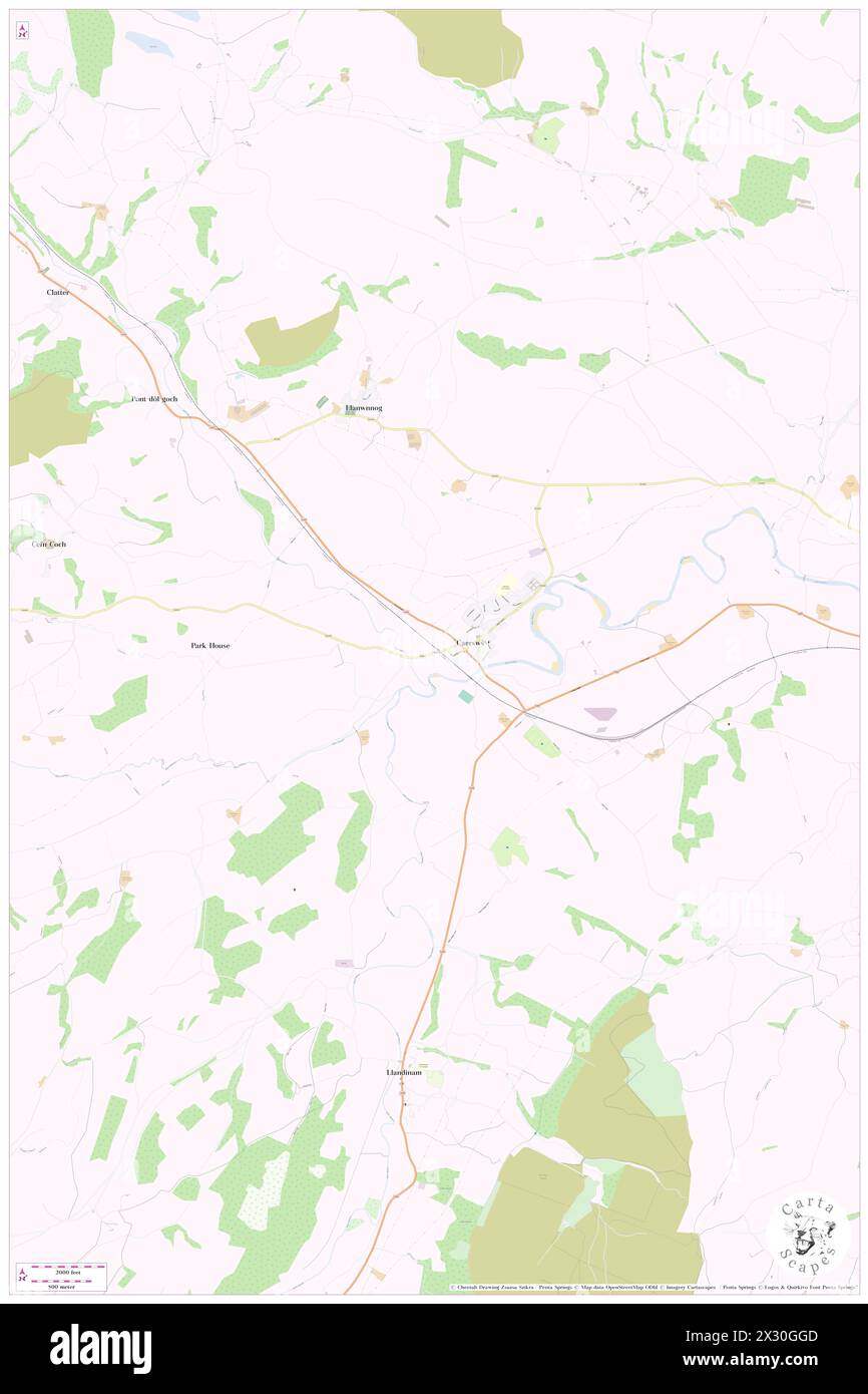 Caersws Railway Station, Sir Powys, GB, Regno Unito, Galles, N 52 30' 57'', S 3 25' 58'', MAP, Cartascapes Map pubblicata nel 2024. Esplora Cartascapes, una mappa che rivela i diversi paesaggi, culture ed ecosistemi della Terra. Viaggia attraverso il tempo e lo spazio, scoprendo l'interconnessione del passato, del presente e del futuro del nostro pianeta. Foto Stock