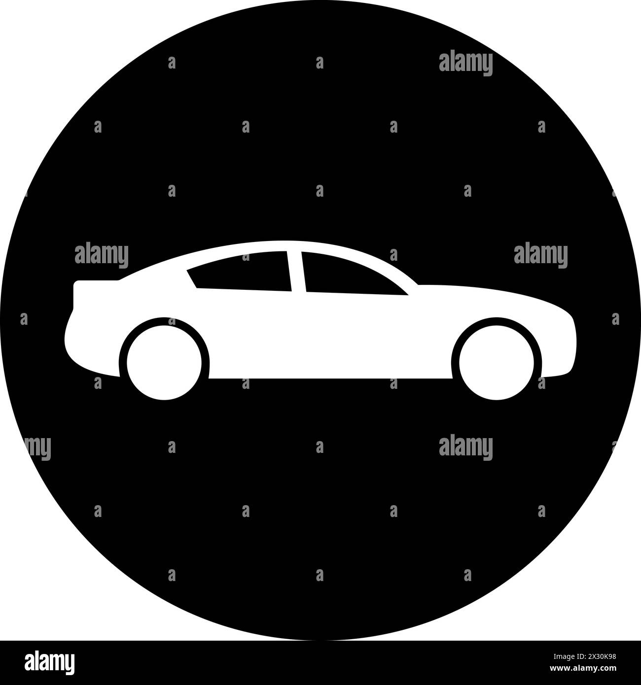 Icona della vettura come simbolo del trasporto di densità Illustrazione Vettoriale